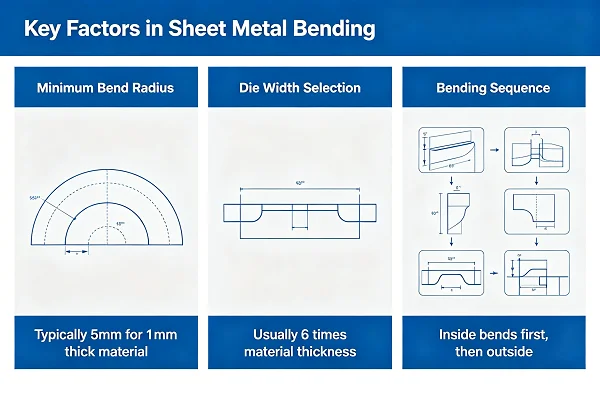 Sheet metal bending operation